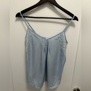 Aritzia Talula Lace Trim Satin Cami Top